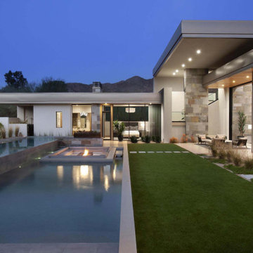 Tonal Harmony Pool and Firepit
