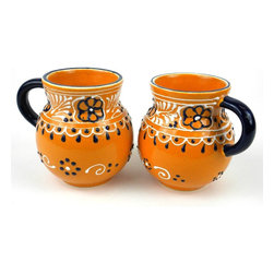 encantada - Pair of Beaker Cups, Mango, Encantada - Mugs