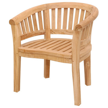 Grade A Teak 2 Curved Armchairs/ Kidney Table, Windsor's Kensington Collection