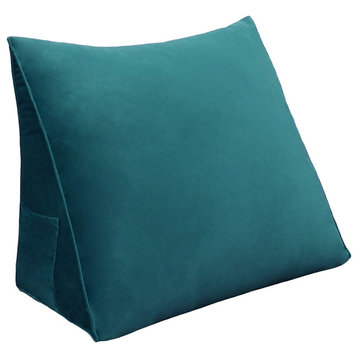 WOWMAX Reading Bed Rest Back Support Wedge Pillow, Green