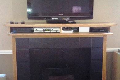 Fireplace Mantel with Storage