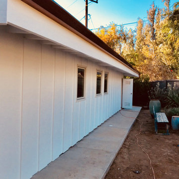 Copper rain gutters - Malibu