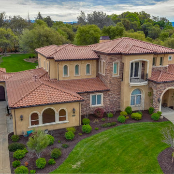 Two story addition to Mediterranean home Loomis CA