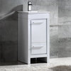 Fresca Allier 16" White Modern Bathroom Cabinet with Sink