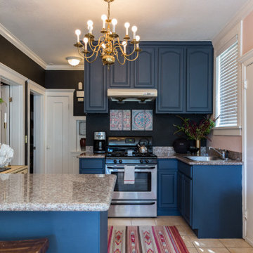 Color, Dramatic Lighting and Pattern Energize a Rental Home