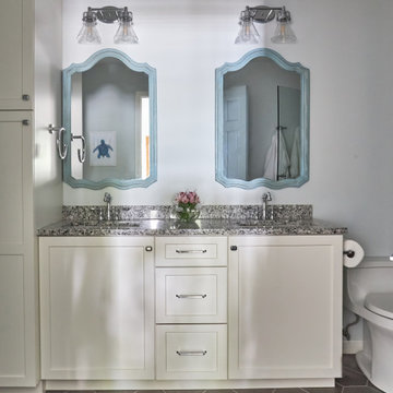 Blue Arched Vanity Mirrors