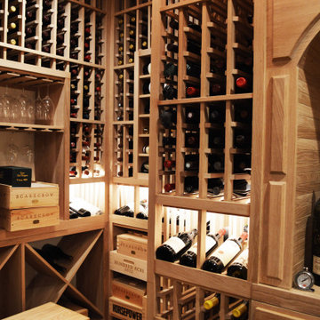 Custom Wine Racks with Arch Display