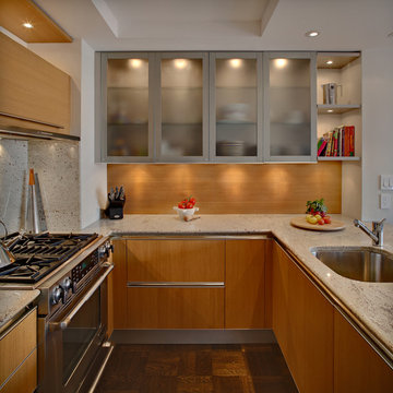Rift Oak U shape Kitchen