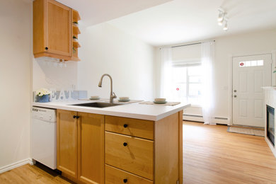 Inspiration for a contemporary kitchen remodel
