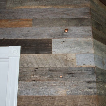 Barnwood Shiplap Wall With Custom Trim