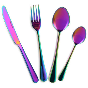 4-Piece Flatware Set Silverware Cutlery Kitchen Utensil Set