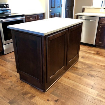New Home-Geneseo, IL Koch Cabinets Birch Mocha  Gray Lagoon MSI Quartz