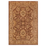 Bareens Designer Rugs - Boho Chic Ziegler Theresa Brown Beige Hand-Knotted Wool Rug - 8'5'' x 11'5'' - Enhance the ambiance of your home with this magnificent Persian-influenced Turkish hand-knotted rug made by skilled artisans capable of creating the most exceptional vegetable dyes and hand-spun wool. This exquisite handmade rug is a one-of-a-kind Peshawar Kafkaz, otherwise identified as Chobi, Chobi Peshawar, Oushak, or Ziegler rug. These handmade rugs are crafted in Pakistan utilizing superior-quality wool imported from Australia, New Zealand, and Korea in two types of weaves: the Persian weave and the Mori weave. This rug is meticulously crafted by hand using the finest natural vegetable dyes extracted from local plants. The artisans use a blend of hand-spun local and fine merino wool, resulting in a rug with a compelling texture, higher lanolin content, and longer staple. The artisans occasionally incorporate natural or artificial silk into the pile to enhance specific motifs. The finished product is an awe-inspiring execution of flawless design and an understated palette that exudes elegance.