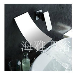Waterfall Widespread Contemporary Bathroom Sink Faucet (Chrome Finish) 1022 - Bathroom Sink Faucets