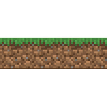 Minecraft Iconic Grass Peel & Stick Wallpaper Border