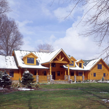 Columbia Station Rustic Log Home