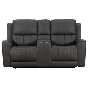 Reclining Loveseat, Power Head Rests, Power Lumbar, Console/Storage/2Cup...