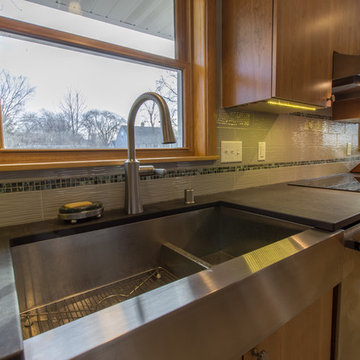Project 3062-1 Contemporary Green Kitchen Remodel South Minneapolis