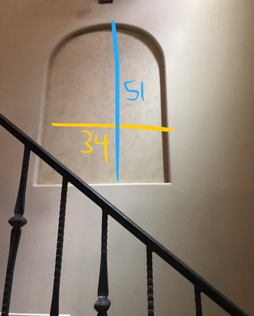 design dilemma for arched cutout in wall