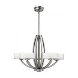 Brushed Nickel Merdian 5lt Chandelier - 5 x 60W
