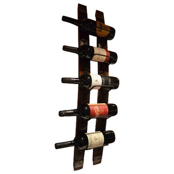 Wine Stave Wine Rack With Steel Banding