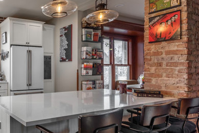 Inspiration for a rustic kitchen remodel in Chicago
