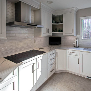 Greenfield Cabinetry White Kitchen, Office Area and Pantry Storage