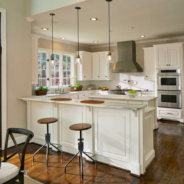 University Park Traditional White Kitchen