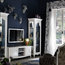 White Wooden Cabinet With 1 Glass Door, Opening on Right