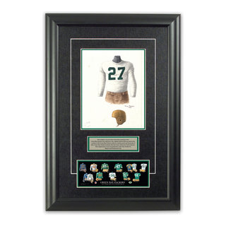 Framed Evolution History Green Bay Packers Uniforms Print — The