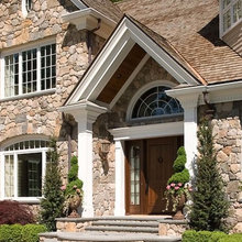 Perfect rounded front stone steps