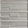 Offset Brick EnduraWall Decorative 3D Wall Panel, 19.625"Wx19.625"H, Gold
