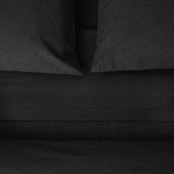 Area - Area Heather Coal Melange Cotton Duvet Cover - Duvet Covers And Duvet Sets