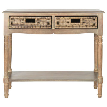 Prim 2 Drawer Console Washed Natural Pine