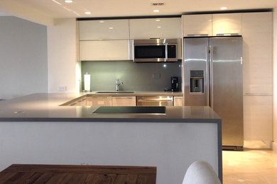 Inspiration for a contemporary kitchen remodel in Miami