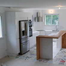 L shape kitchen