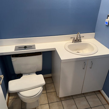Small Powder Room Remodel in Arlington VA