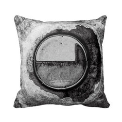 "Aqua Orb Grey" JTG Art PIllow - Decorative Pillows