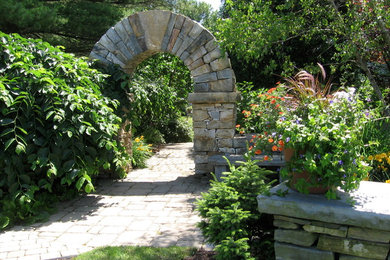 Inspiration for a traditional landscaping in Portland Maine.
