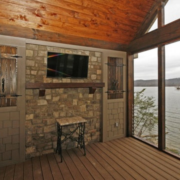 Lake Home with Timber Frame Components