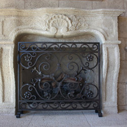 Custom Iron Fireplace Screens - Products