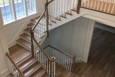 Inspiration for a staircase remodel in Chicago