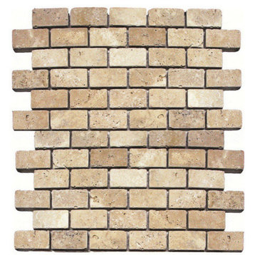 Chiaro 1X2 Brick Tumbled Tile, 10 Sq. Ft.