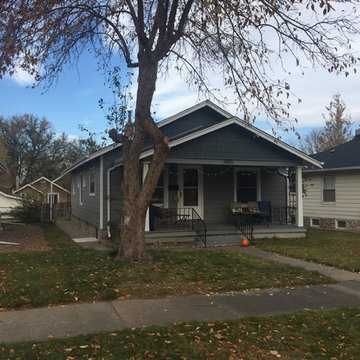 Gray Slate & Arctic White w/ Evening Blue Shake & Roof Replacement