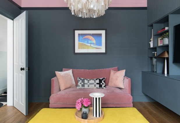 Contemporary Family Room by Clare Elise Interiors