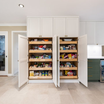 Sage & Cream Two-Tone Kitchen — Burnaby, BC
