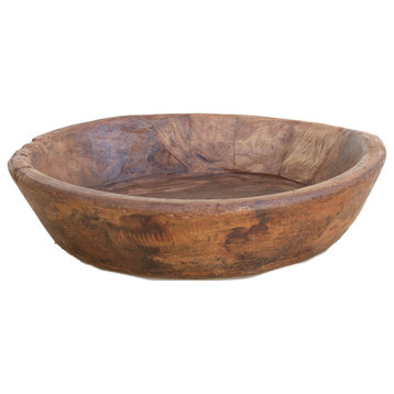 Country Style Wood Bowl