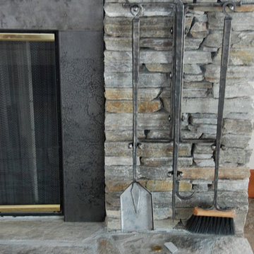 The Etched Steel Fireplace Surround