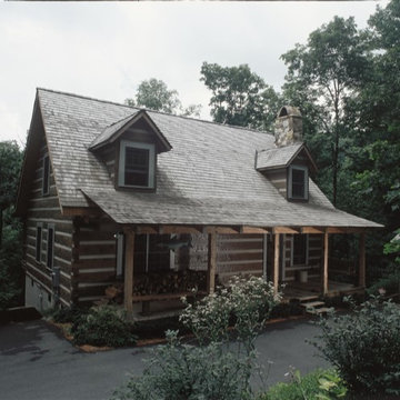 Wood log home - Belmont Plan