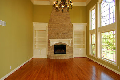 Living room - traditional living room idea in Other